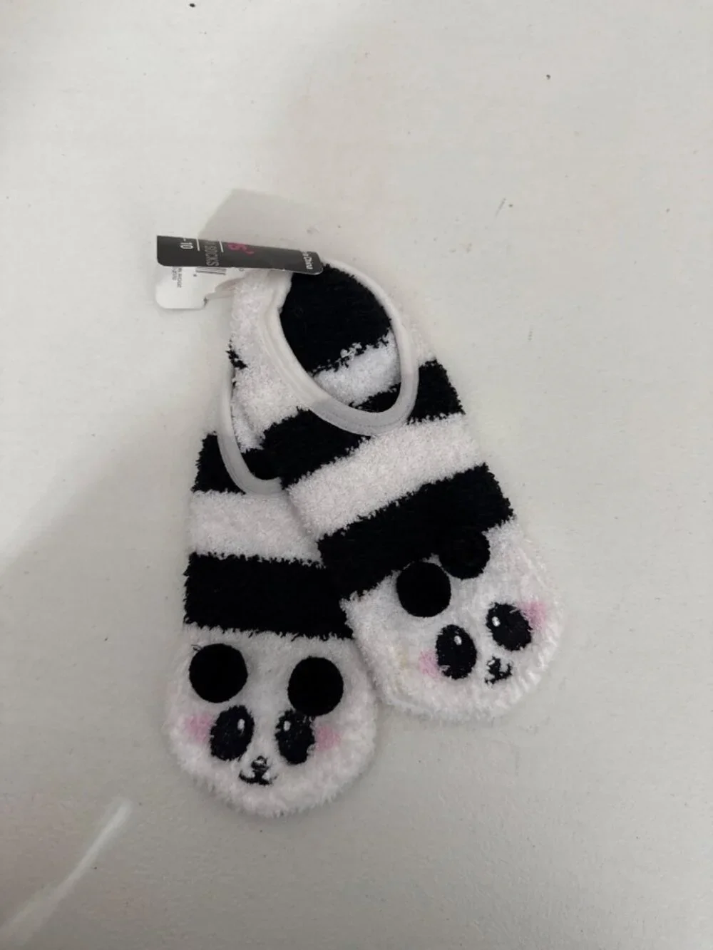 Ladies Critter Ballerina Socks Panda Design Shoe Size 4-10